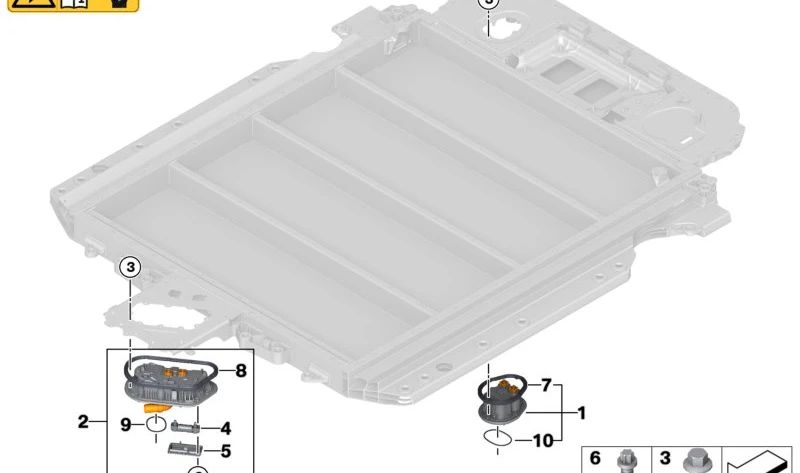 Junta de protección OEM 61278861084 para BMW G26, G60, G61, G68, G70, U11, U12, U10, G08, I20, U25. Original BMW.