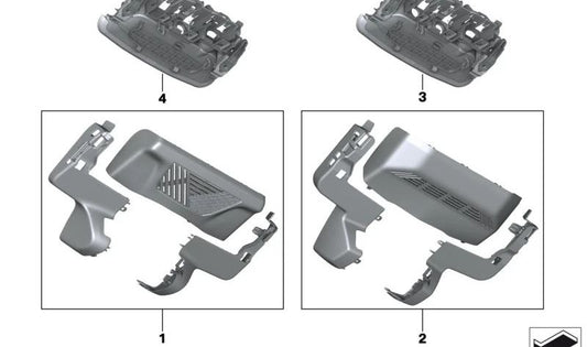 Streulichtblende para BMW XM G09 (OEM 51165A1BDB1). Original BMW.