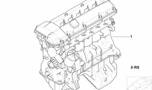 Engine Accessory Kit for BMW 3 Series E36, 5 Series E39, 7 Series E38 (OEM 11000007008). Original BMW.