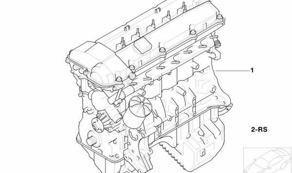 Conjunto de Accesorios de Motor para BMW Serie 3 E36, Serie 5 E39, Serie 7 E38 (OEM 11000007008). Original BMW.