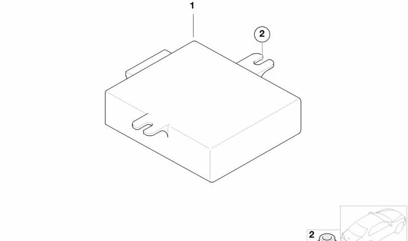 Módulo de control para sistema de reconocimiento de voz OEM 84416915048 para BMW (Modelos compatibles: E46, E39, E38, E83, E53, E85, E86). Original BMW.