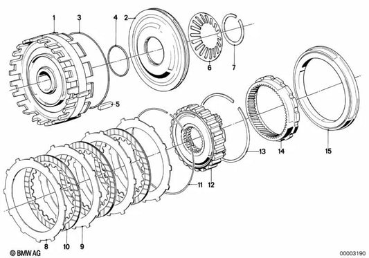 Lámina exterior para BMW E28, E24, E23 (OEM 24231209842). Original BMW.