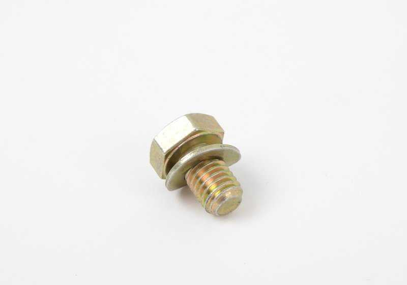 Tornillo hexagonal con arandela para BMW Serie 3 E21, E30, E36, E46 Serie 5 E12, E28, E34, E39 Serie 6 E24 Serie 7 E23, E32, E38 Serie 8 E31 (OEM 07119913011). Original BMW