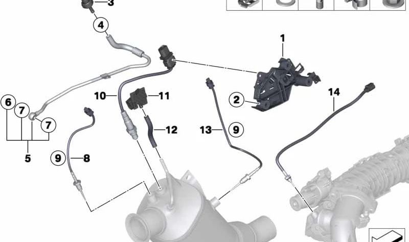 Manguito de admisión de aire OEM 13627811925 para BMW E84 (X1). Original BMW.