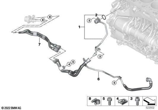 Antriebszylinder-Kurbelgehäuse für BMW 1er F20N, F21N, 2er F22N, F23N, 3er F30N, F31N, F34N, 4er F32N, F33N, F36N, 5er F10N, F11N, X5 F15 (OEM 11538579226). Original BMW