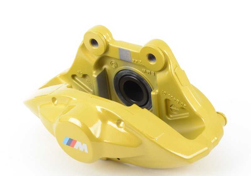 Carcasa de pinza de freno M Performance Amarillo para BMW F20, F21, F22, F23, F30, F31, F34, F32, F33, F36 (OEM 34206855482). Original BMW