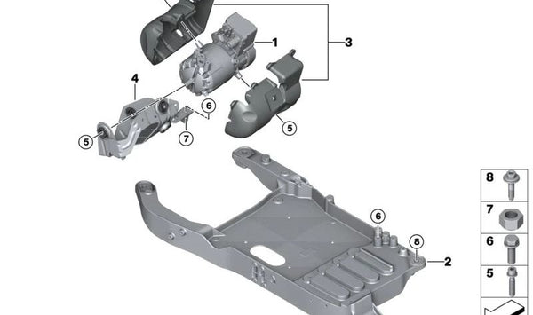 Tornillo ISA OEM 07129909833 para BMW (Modelos compatibles: Serie 3 E46, E90, Serie 5 E39, E60, Serie 1 E81, E87, X3 E83, X5 E53, y más). Original BMW.