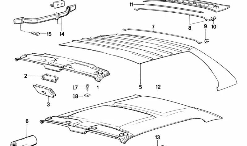 Túlle para BMW Serie 3 E30, Serie 5 E28 (OEM 51441913099). Original BMW.