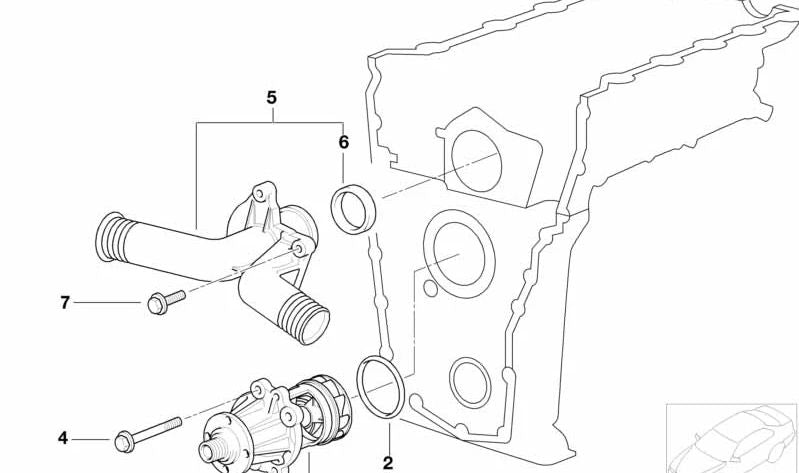 JOING (joint torique) OEM 11511714519 pour BMW E30, E36, E46, E34, Z3. BMW d'origine.