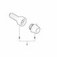 Radschraube für BMW 1er E81, E82, E87, E88, 3er E46, E90, E91, E92, E93, 5er E60, E61, 6er E63, E64, Z4 E85, E86 (OEM 36136786482). Original BMW