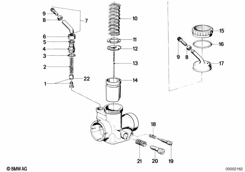 Spring de compression pour BMW (OEM 13111261345). BMW d'origine