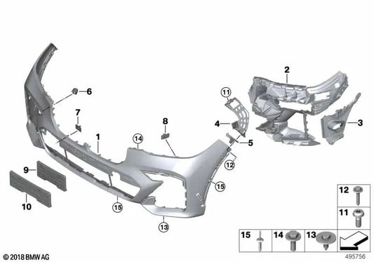 Left Aircurtain for BMW X7 G07 (OEM 51118090083). Genuine BMW