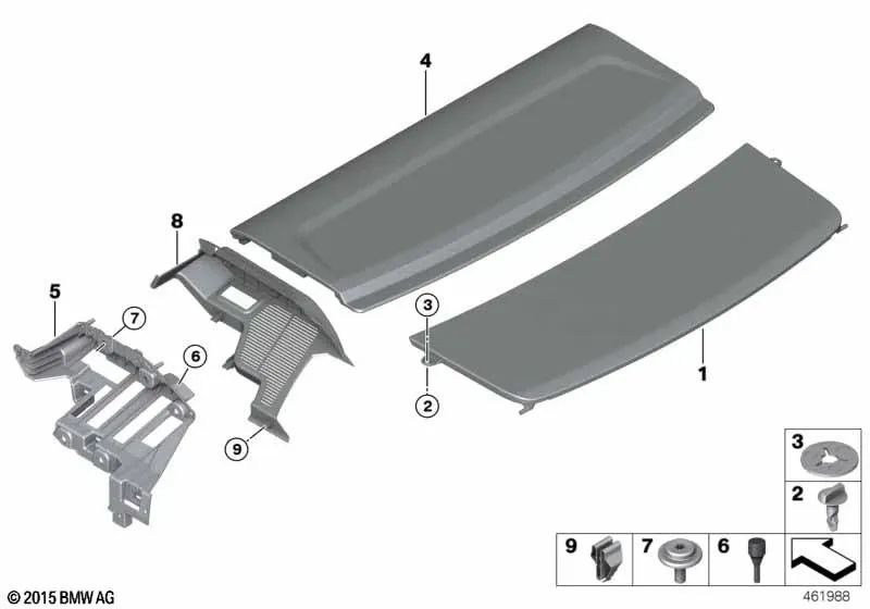 Tornillo de cilindro para BMW F07, F10, F11, F18, F02N, F15 (OEM 07147223503). Original BMW.