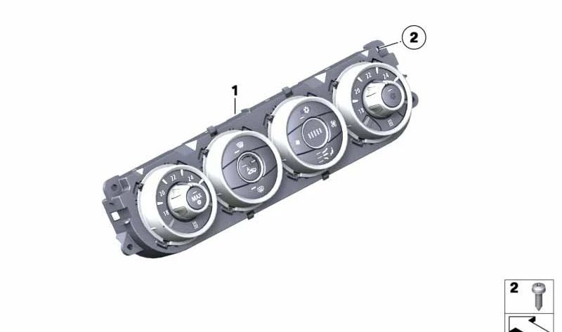 Panel de control de climatización para BMW E89 (OEM 64119321831). Original BMW