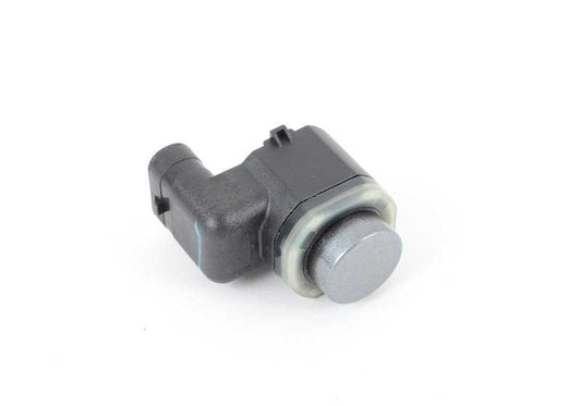 Sensor de aparcamiento ultrasónico color gris (OEM 66209142202) para BMW E60, E61, E63, E64, E83, E70, E71, E72. Original BMW.