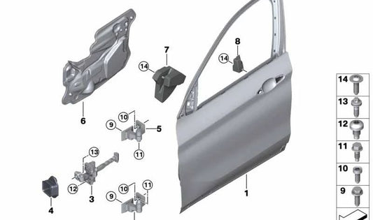 Crashpad Puerta Delantera Izquierda para BMW F48 (OEM 51717354415). Original BMW