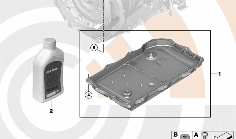 Juego Cárter de Aceite Filtro de Aceite Transmisión Automática para BMW F30, F10, F01N, F02N (OEM 24118632188). Original BMW