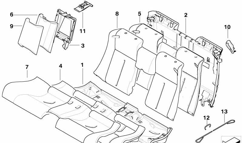 Cubierta de salida del cinturón derecha OEM 52207118082 para BMW Serie 6 (E63, E64). Original BMW.