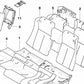 Embellecedor de salida del cinturón izquierdo para BMW E63, E64 (OEM 52207918705). Original BMW