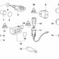 Interruptor de luces antiniebla/luz trasera de niebla para BMW E46, F30, F80 (OEM 61316901957). Original BMW.