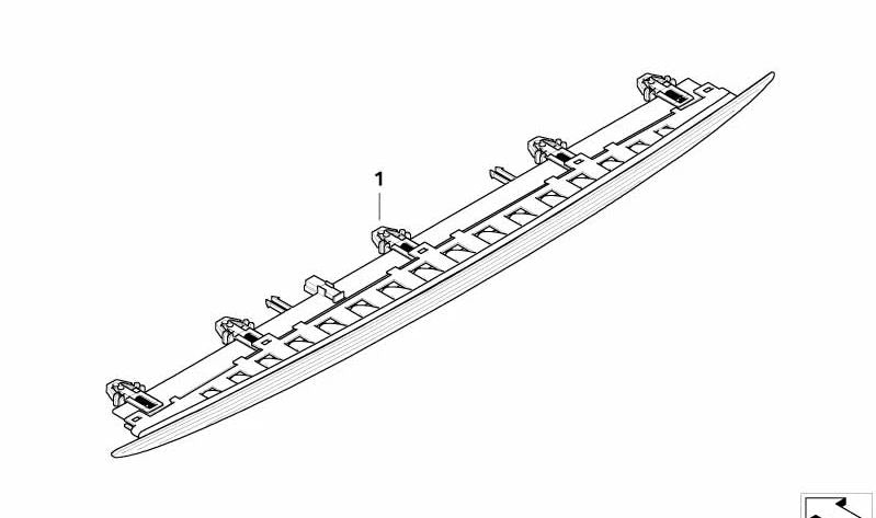 Tercera Luz de Freno para BMW E64 (OEM 63256911909). Original BMW