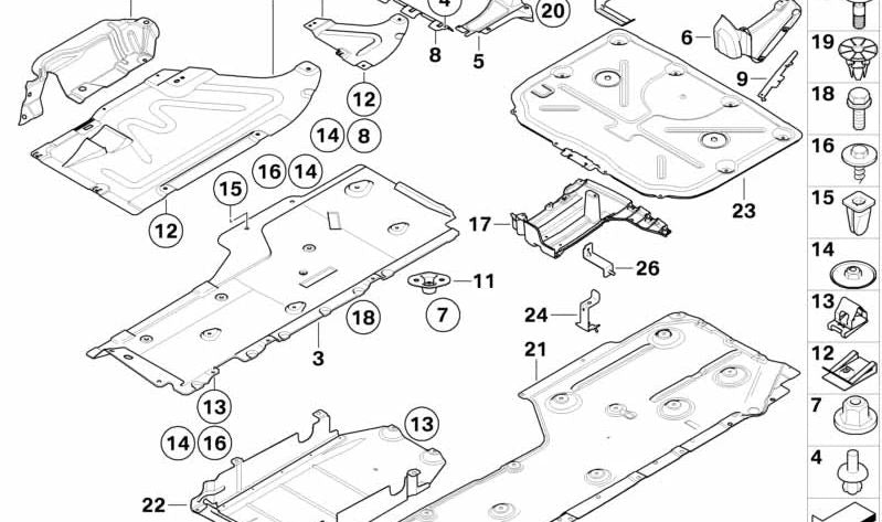 Lower left trim for BMW 3 Series E90, E91 (OEM 51757059391). Original BMW