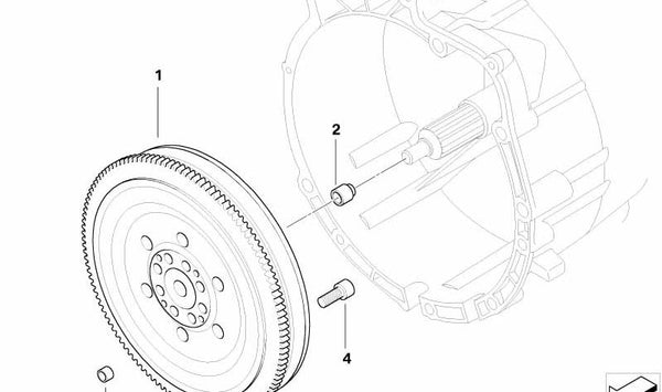 Volante bimasa OEM 21207532592 para BMW E90, E91, E92, E93. Original BMW.