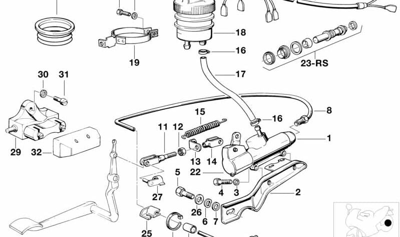 Tubo de Freno para varios modelos/series de BMW (OEM 34321242767). Original BMW