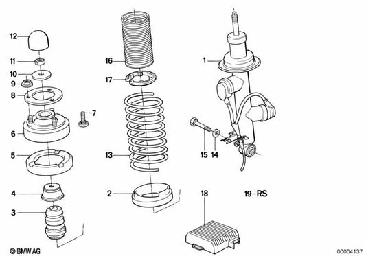 Unidad de control para BMW E24 (OEM 37141134203). Original BMW