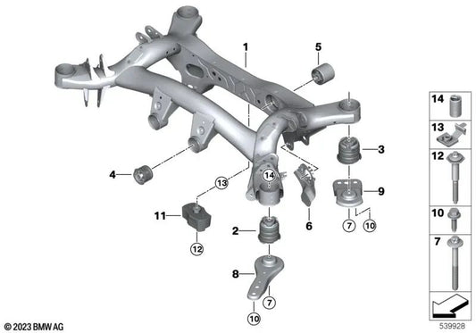 Clip para BMW Serie 3 G20, G21N, Serie 4 G22, Z4 G29 (OEM 07146890974). Original BMW