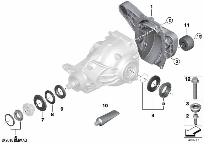 Vibration Damper for BMW 5 Series G30, G31, G60, X6 G06 (OEM 33108660051). Original BMW