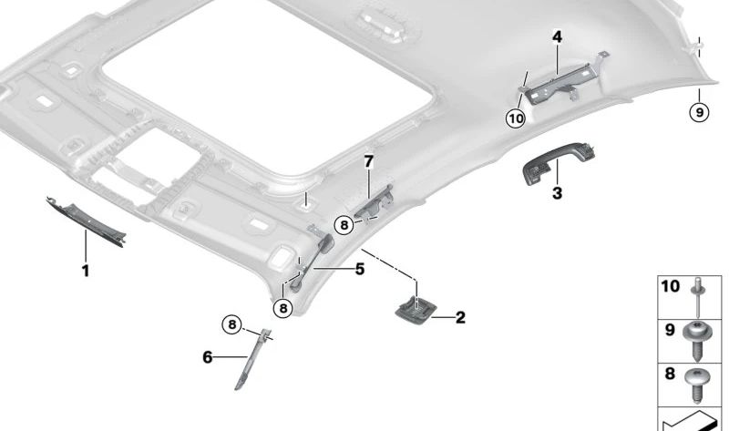 Carcasa embellecedora para retrovisor OEM 51449490241 para BMW G26 (Serie 4 Gran Coupé). Original BMW.