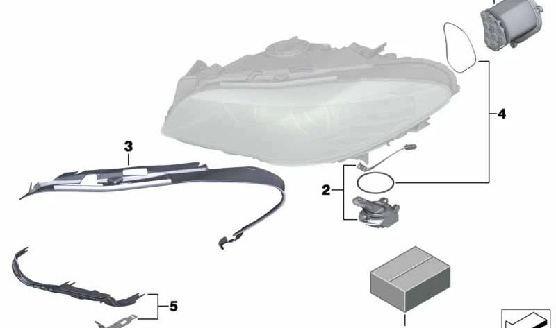 Guia da cadeia de primavera direita OEM 63117271898 para BMW F10, F11, F18. BMW original.