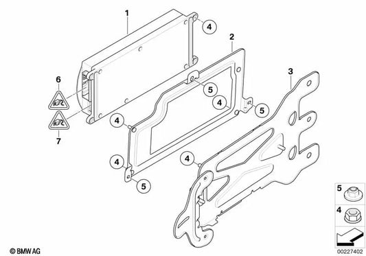 Ladefreisprechelektronik High for BMW E81, E82, E87N, E88, E90, E91, E92, E93, E60N, E61N, E63N, E64N, E70, E71, E72 (OEM 84109229741). Genuine BMW