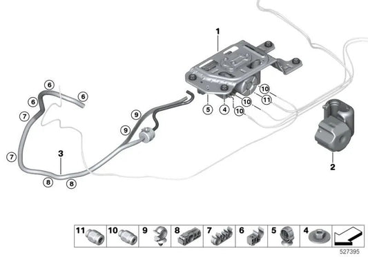 Air supply system for BMW X5 G05, G18, X6 G06, X7 G07 (OEM 37205A5D5D5). Genuine BMW