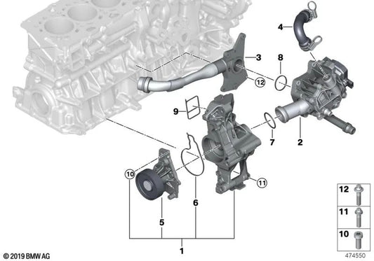 Junta de perfil para BMW F20N, F21N, F22, F23, F30N, F31N, F34N, F32, F33, F36, G30, G31, G38, G32, G11, G12, G01, G02 (OEM 11518632587). Original BMW.