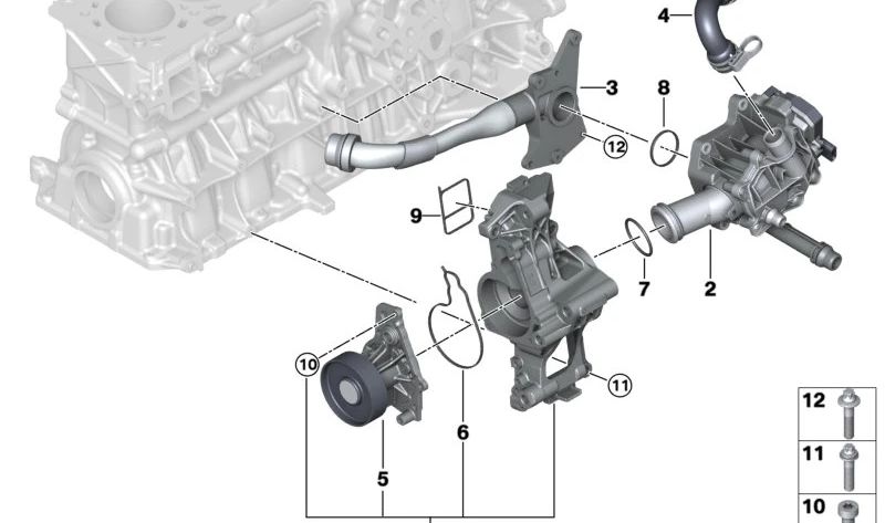 Tubo de Derivación para BMW Serie 1 F20N, F21N, Serie 2 F22, F23, Serie 3 F30N, F31N, F34N, Serie 4 F32, F33, F36, Serie 5 G30, G31, G38, Serie 6 G32, Serie 7 G11, G12, X3 G01, X4 G02 (OEM 11538606278). Original BMW