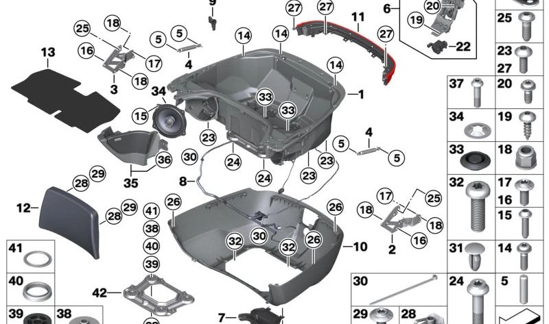 Tornillo de cabeza avellanada OEM 07146973628 para BMW (Modelos compatibles: F23, G42, G20, G21, G28, G80, G81, F33, G22, G23, G26, G82, F07, F10, F11, F18, F90, G30, G31, G38, G60, G61, F06, F12, F13, G32, F01, F02, G11, G12, G70, F91, F92, F93, G14