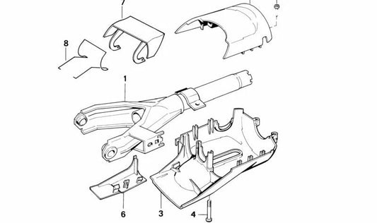 Parte inferior del revestimiento para BMW E34, E32 (OEM 32311159440). Original BMW