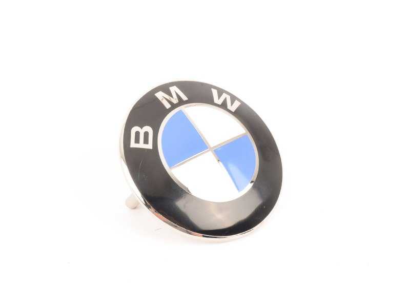 Emblema original BMW OEM 51141828851 para BMW (Modelos compatibles: E30, E34, E36, E32, E31). Repuesto original BMW.