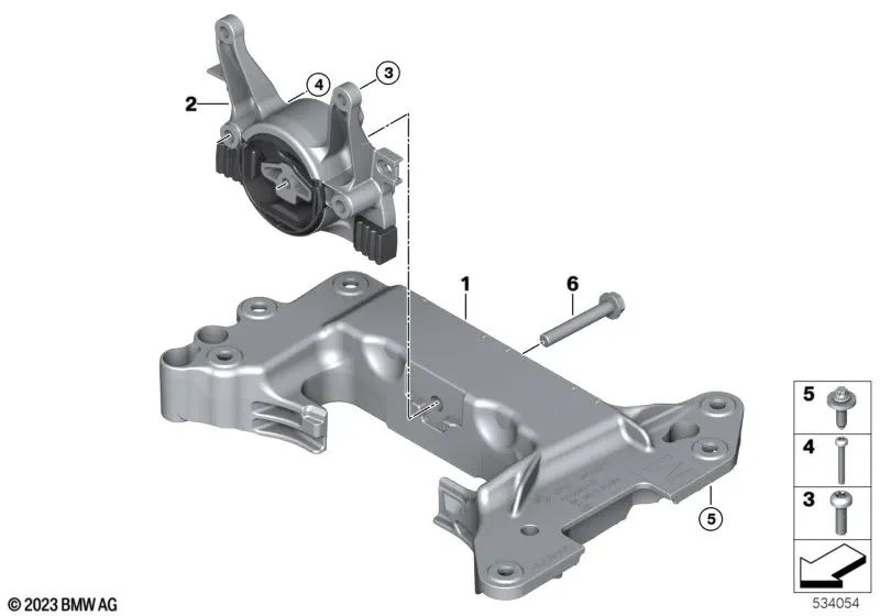 Tornillo ISA para BMW G87, G20, G21, G80, G82, G60, G70, G01, G05N (OEM 22326865848). Original BMW.