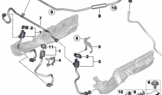 Tank Vent Valve Bracket for BMW F15, F16 (OEM 13907635561). Original BMW