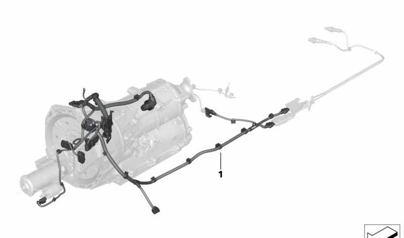 Cableado del módulo de alimentación del motor OEM 12518477116 para BMW G20, G21. Original BMW.