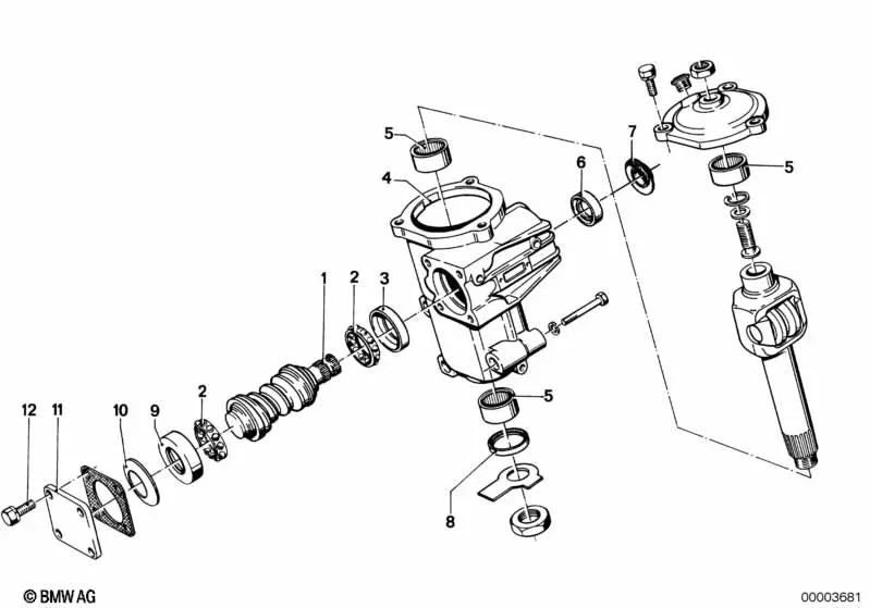 Wellendichtring para BMW Serie 5 E12 (OEM 32111110269). Original BMW