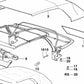 Cierre Capota Izquierda para BMW E36 (OEM 54348217197). Original BMW