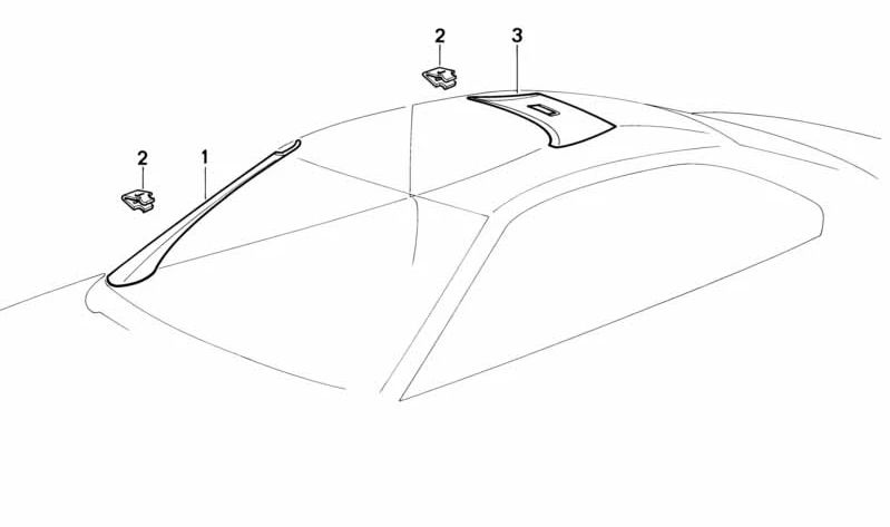 Cubierta del paraviento derecha para BMW E31 (OEM 51438156466). Original BMW