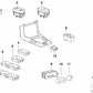 Gebogener Rahmen 2 -mal für die BMW 3 E36 -Serie (OEM 61312268902). Original BMW