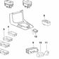 Botón de ajuste del respaldo delantero derecho OEM 61311383482 para BMW E36, E31. Original BMW.