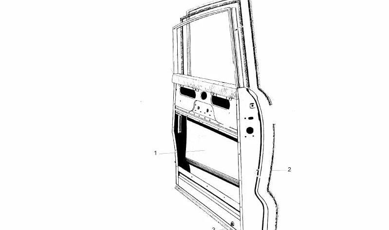 Burlete de puerta trasera derecha OEM 51326554262 para BMW E82, E88, E90, E91, E92, E93. Original BMW.