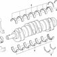 Disco de guía superior para BMW Serie 7 E38, Serie 8 E31 (OEM 11211702188). Original BMW.